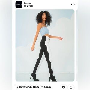 REVICE Boyfriend Jeans White and Black